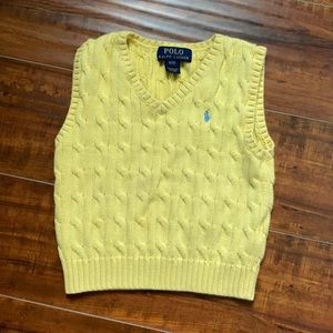 Polo Ralph Lauren Yellow Sweater Vest